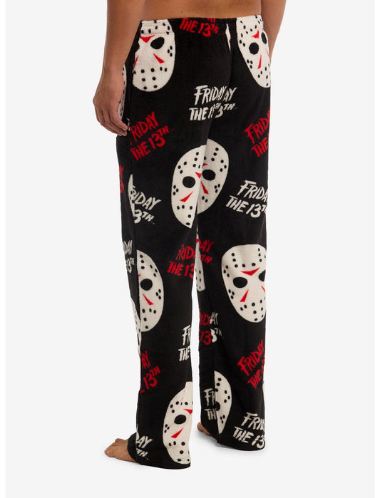 Friday The 13th Masks Fuzzy Pajama Pants - US 3294