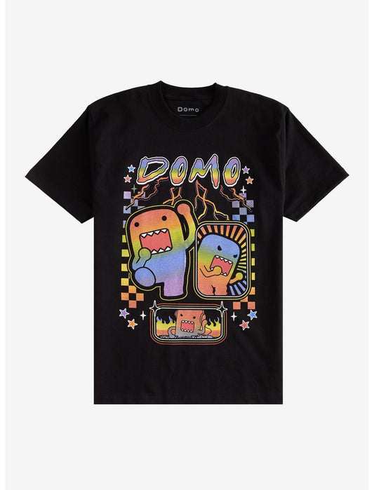 Domo Rainbow Glitter Portraits T-Shirt - US 4452