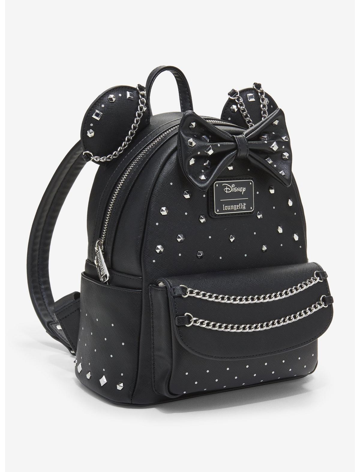 Loungefly Disney Minnie Mouse Studs & Chains Mini Backpack - US 2859