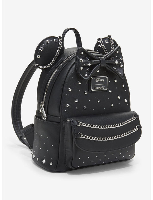 Loungefly Disney Minnie Mouse Studs & Chains Mini Backpack - US 2859