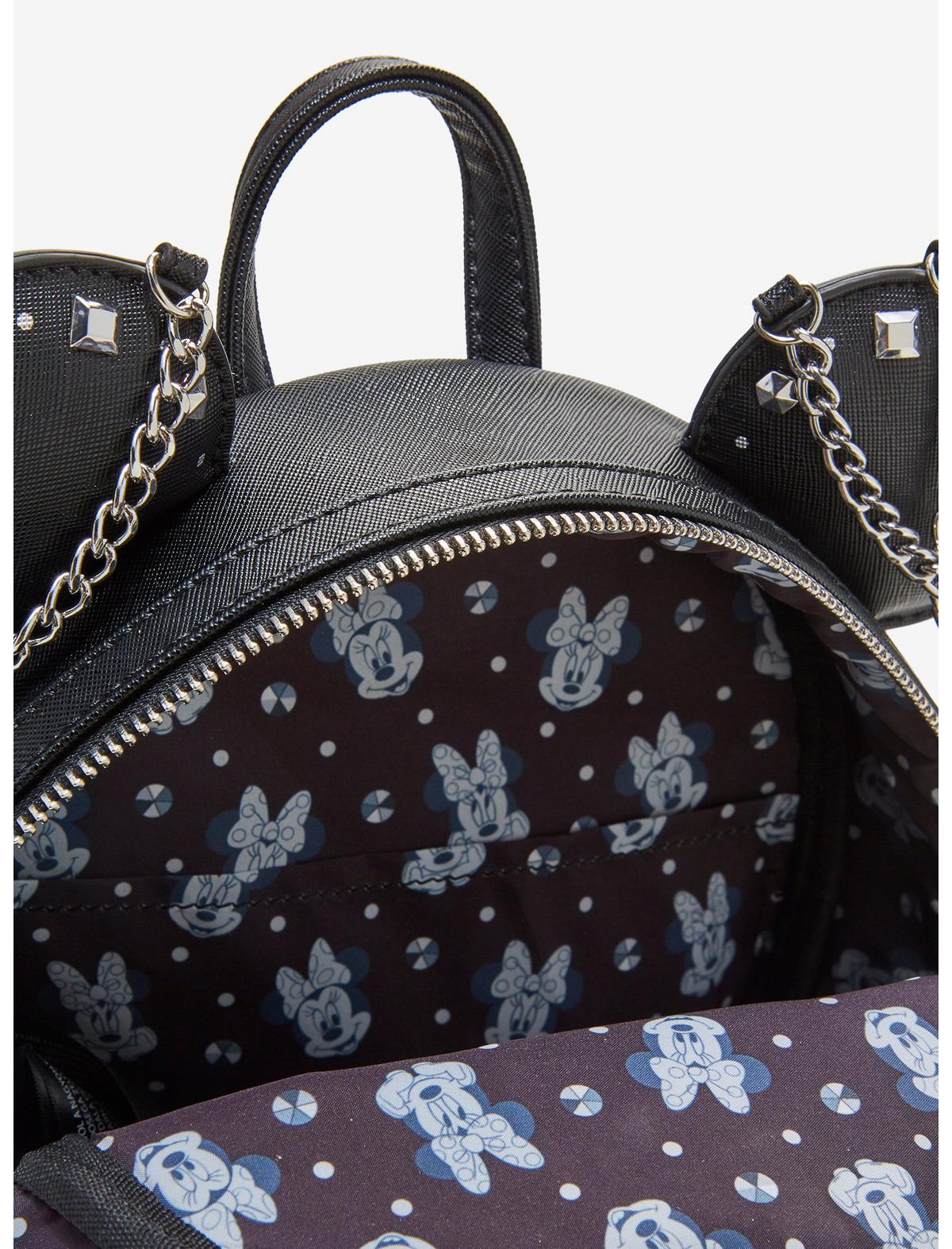 Loungefly Disney Minnie Mouse Studs & Chains Mini Backpack - US 2859