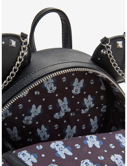Loungefly Disney Minnie Mouse Studs & Chains Mini Backpack - US 2859