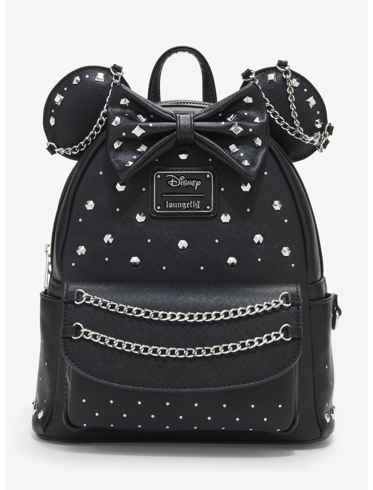 Loungefly Disney Minnie Mouse Studs & Chains Mini Backpack - US 2859