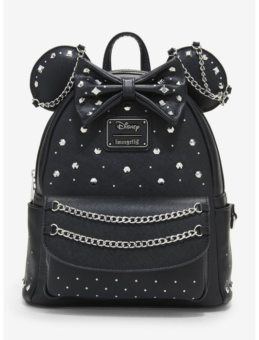 Loungefly Disney Minnie Mouse Studs & Chains Mini Backpack - US 2859