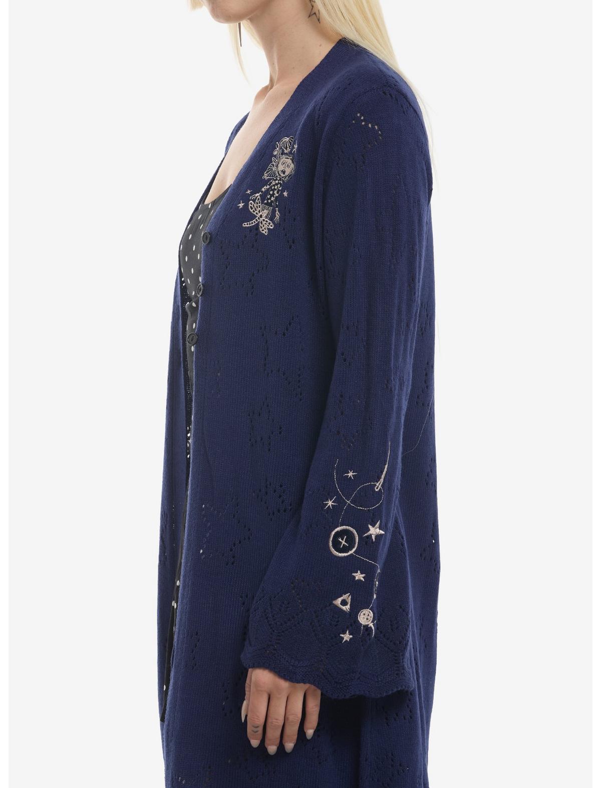 Coraline Embroidered Pointelle Girls Knit Duster - US 5064