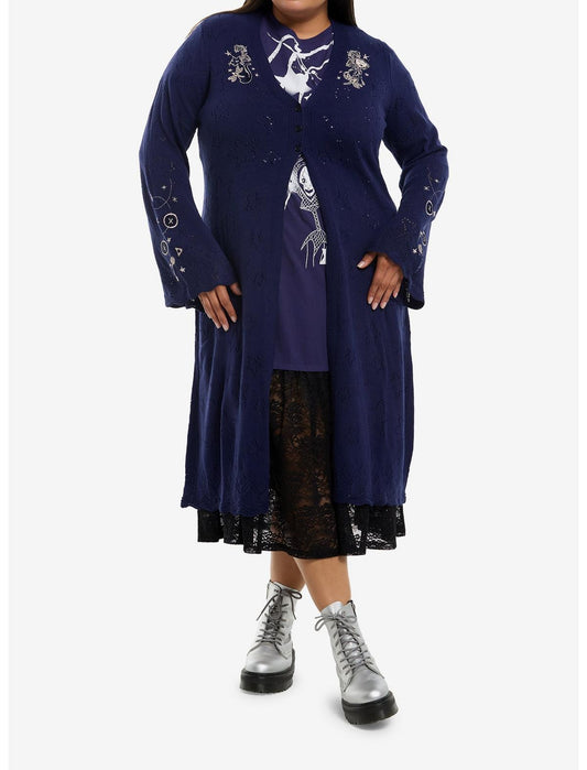 Coraline Embroidered Pointelle Girls Knit Duster Plus Size - US 4728
