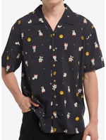 Dandadan Turbo Granny Woven Button-Up - US 0837