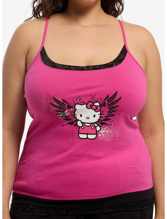 Hello Kitty Angel Wings Lace Girls Cami Plus Size - US 6893