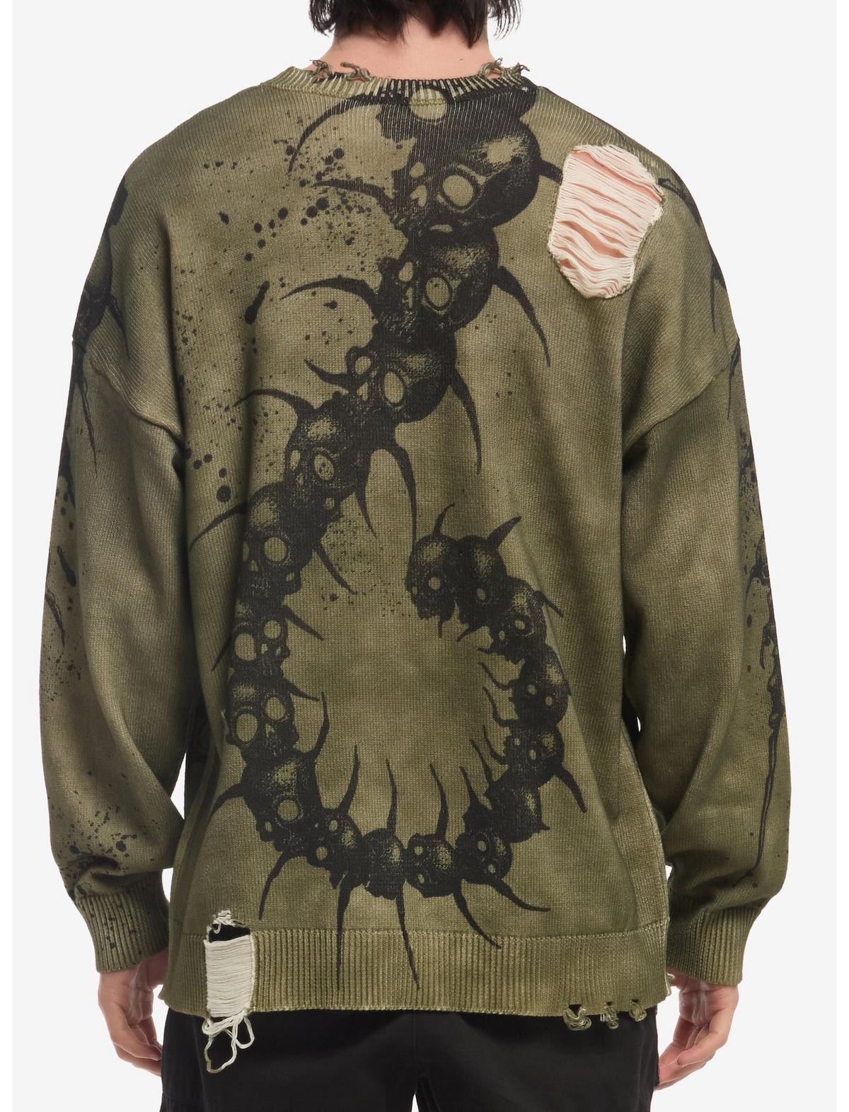 Centipede Skull Destructed Sweater - US 0910