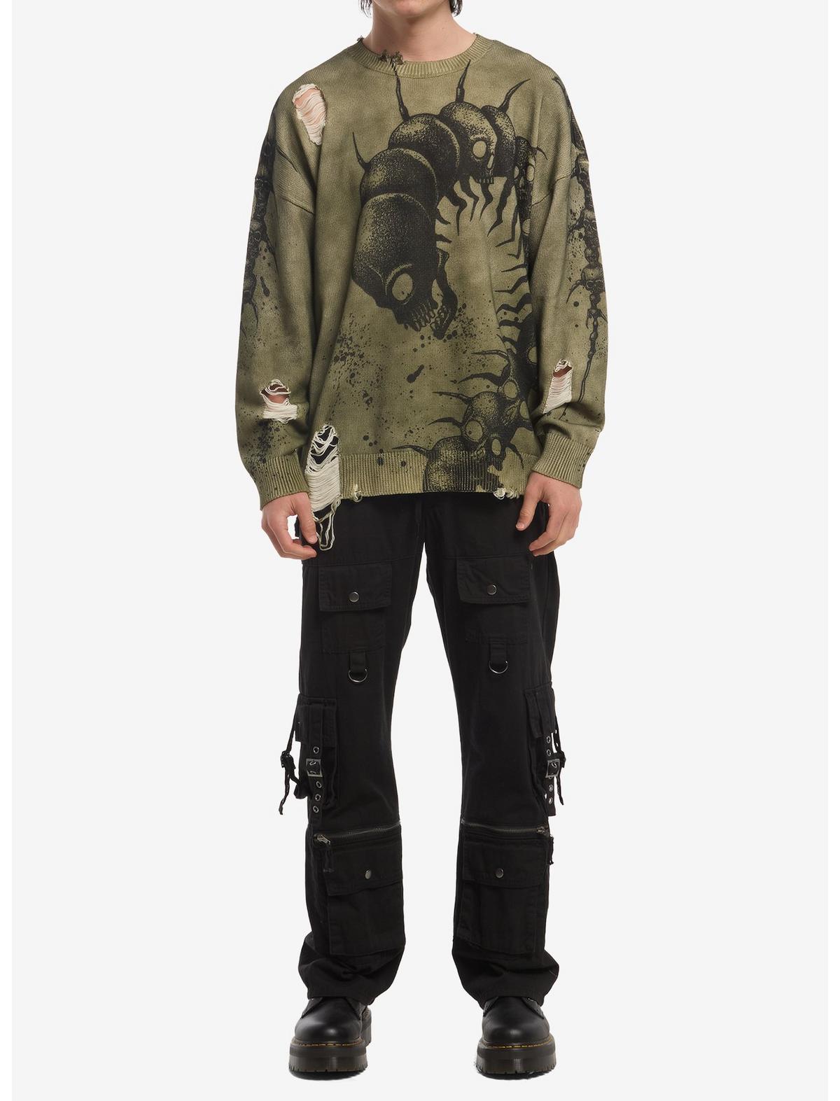 Centipede Skull Destructed Sweater - US 0910
