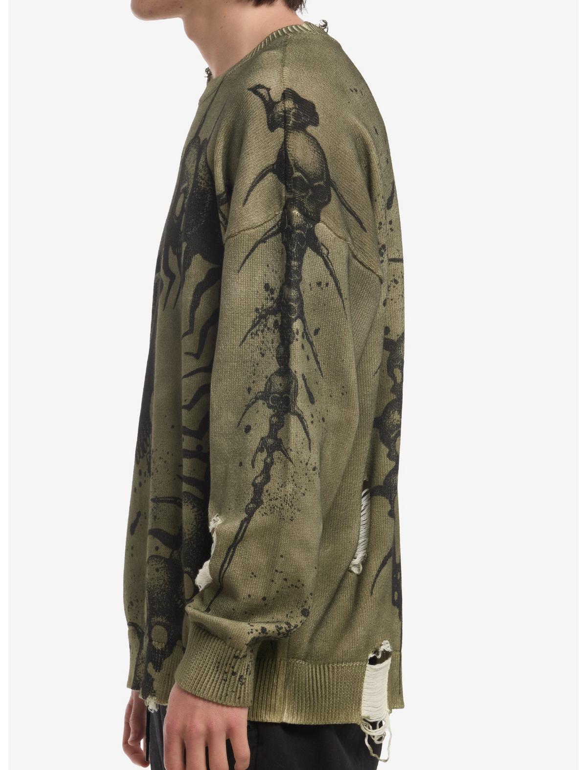 Centipede Skull Destructed Sweater - US 0910