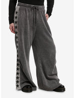 Grey Star Stripe Wide Leg Lounge Pants Plus Size - US 3450