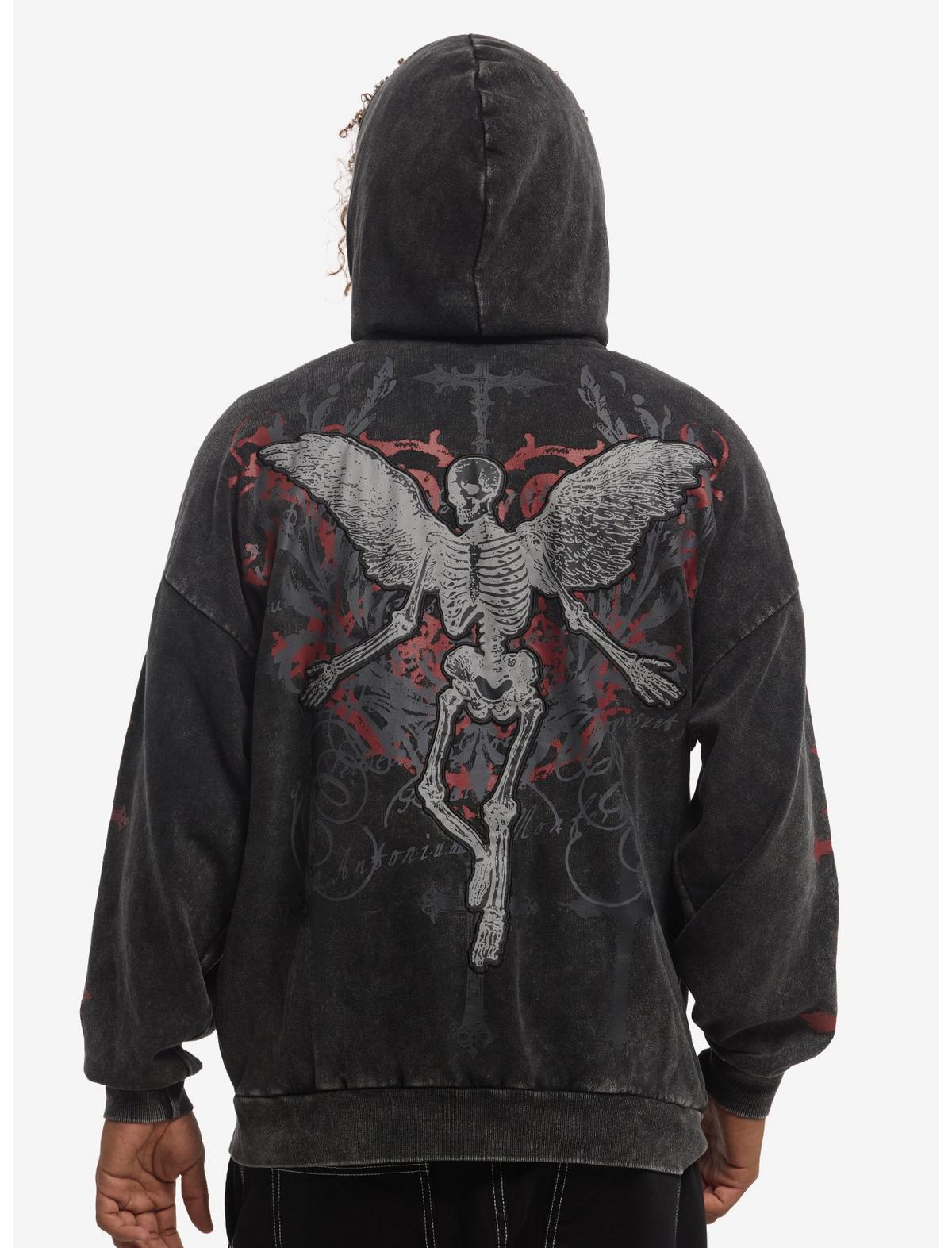 Cross Skeleton Filigree Hoodie - US 5583