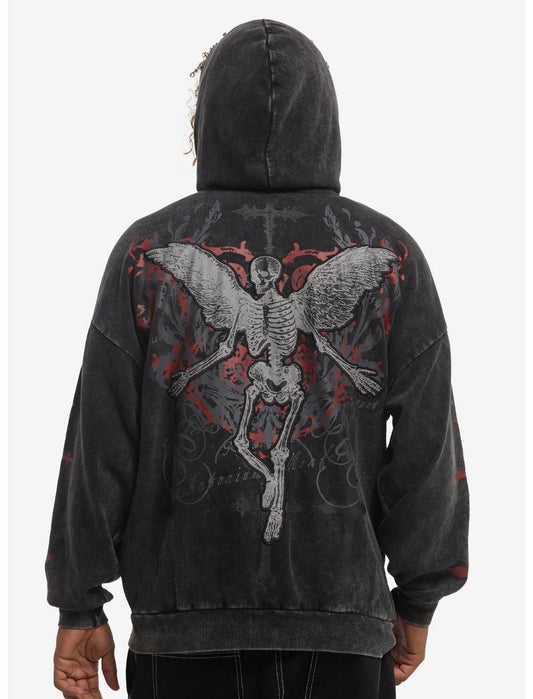 Cross Skeleton Filigree Hoodie - US 5583