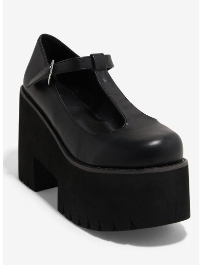 Black Platform Mary Janes - US 5993