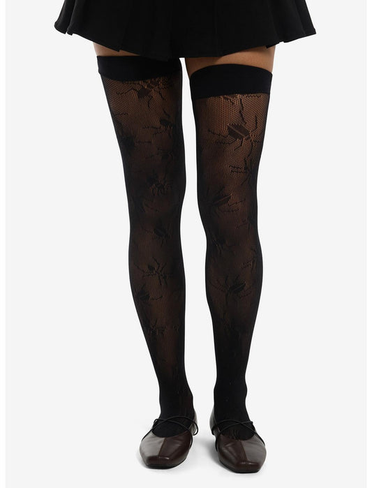 Beetle Fishnet Thigh Highs - US 8462