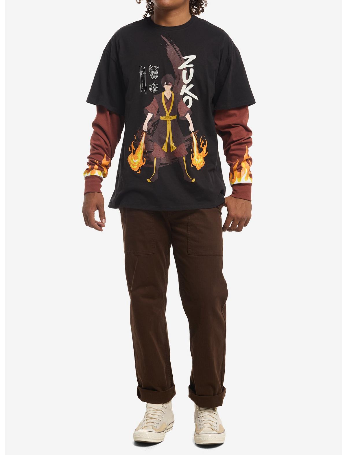 Avatar: The Last Airbender Zuko Fire Twofer Long-Sleeve T-Shirt - US 0431
