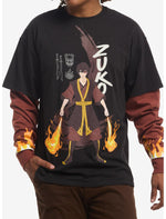 Avatar: The Last Airbender Zuko Fire Twofer Long-Sleeve T-Shirt - US 0431