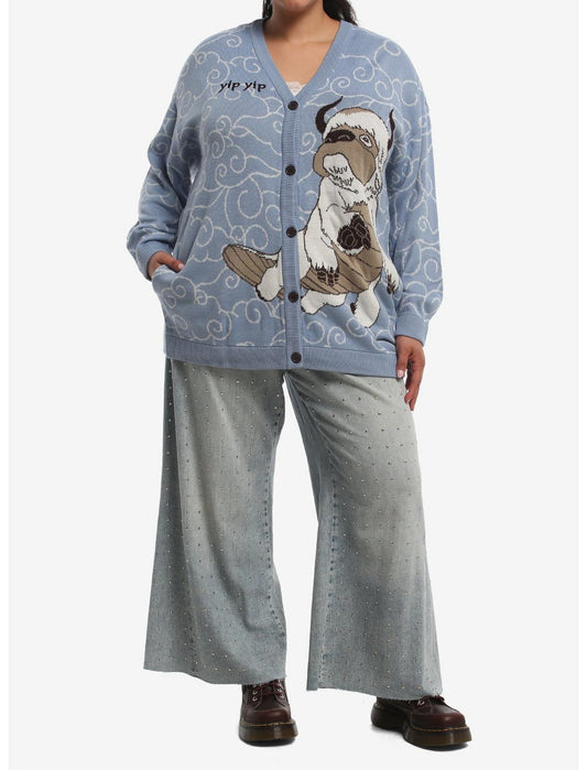 Avatar: The Last Airbender Appa Clouds Girls Cardigan Plus Size - US 2774