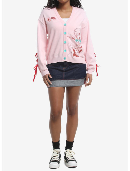 Dandadan Momo Lace-Up Girls Cardigan - US 6782
