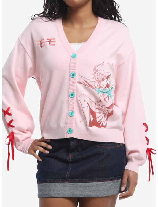 Dandadan Momo Lace-Up Girls Cardigan - US 6782