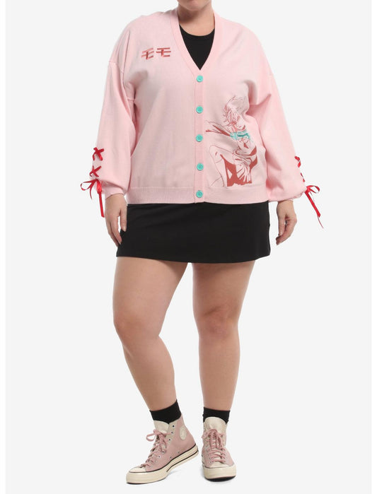 Dandadan Momo Lace-Up Girls Cardigan Plus Size - US 9033