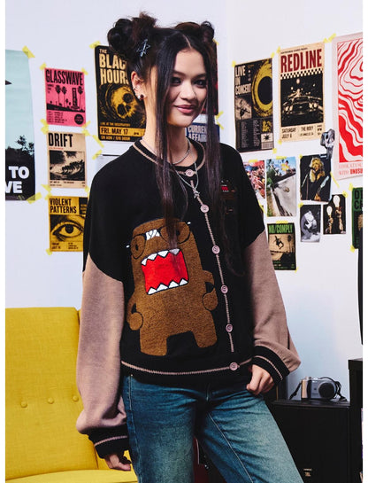 Domo Nerd Color-Block Girls Cardigan - US 6543