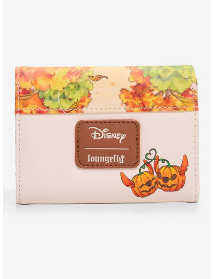 Loungefly Disney Stitch & Angel Pumpkin Patch Mini Wallet - US 3594