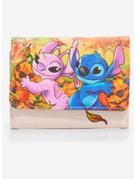 Loungefly Disney Stitch & Angel Pumpkin Patch Mini Wallet - US 3594
