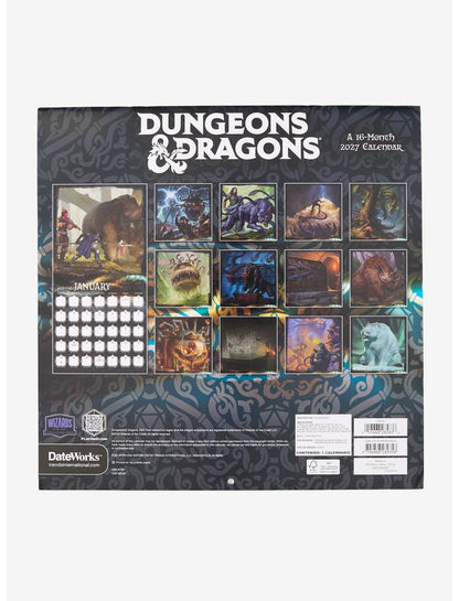 Dungeons & Dragons 2027 Wall Calendar - US 9315