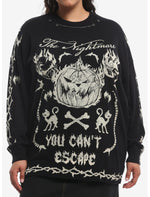 Her Universe The Nightmare Before Christmas Pumpkin King Girls Oversized Sweater Plus Size - US 8229