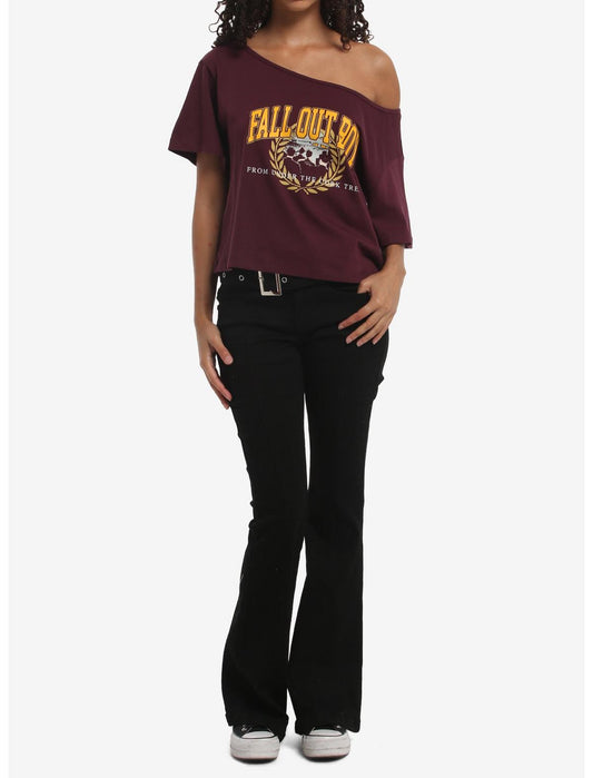 Fall Out Boy From Under The Cork Tree Girls Off-Shoulder T-Shirt - US 1251