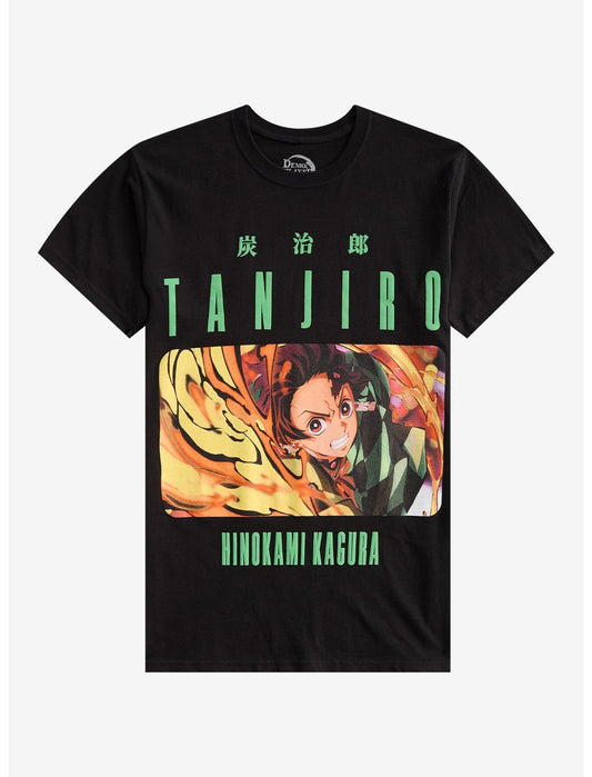 Demon Slayer: Kimetsu No Yaiba Tanjiro Hinokami Kagura T-Shirt - US 7504