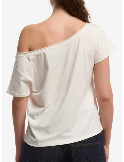 Billie Eilish Star Portrait Off-Shoulder T-Shirt - US 5484