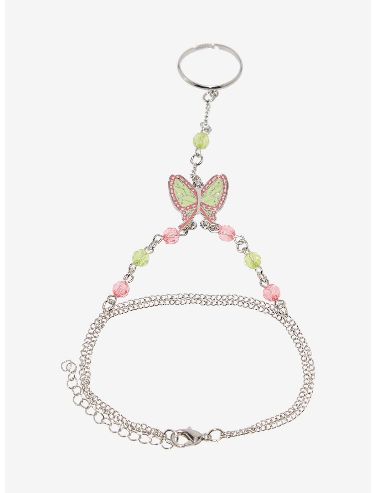 Demon Slayer: Kimetsu No Yaiba Kanao Butterfly Hand Ring Bracelet - US 5239