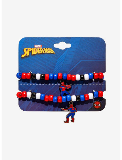 Marvel Spider-Man Pointing Meme Best Friend Bead Bracelet Set - US 8069