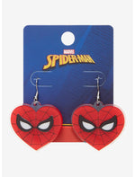 Marvel Spider-Man Heart Drop Earrings - US 2763