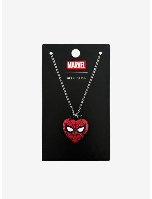 Her Universe Marvel Spider-Man Heart Pendant Necklace - US 6136
