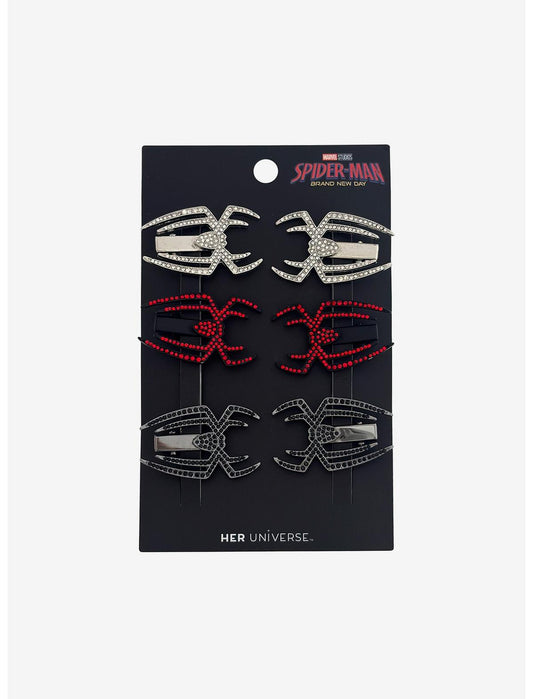Her Universe Marvel Spider-Man: Brand New Day Spider Bling Hair Clip Set - US 8109