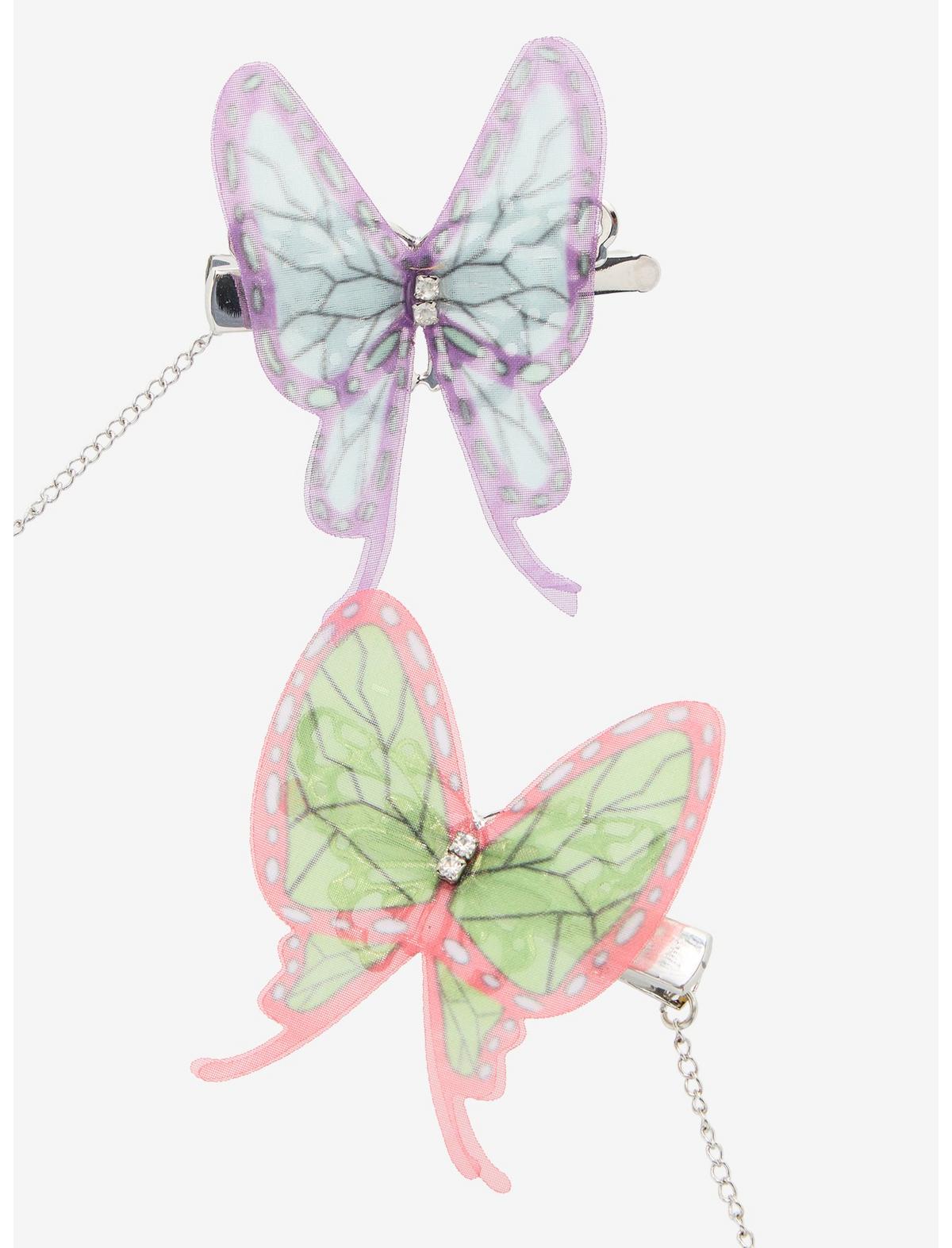 Demon Slayer: Kimetsu No Yaiba Butterfly Hair Clip Set - US 9144