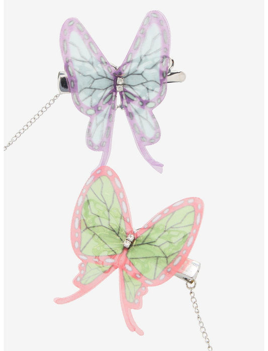 Demon Slayer: Kimetsu No Yaiba Butterfly Hair Clip Set - US 9144