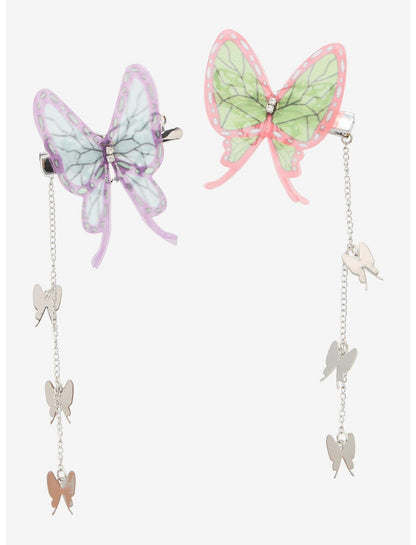 Demon Slayer: Kimetsu No Yaiba Butterfly Hair Clip Set - US 9144