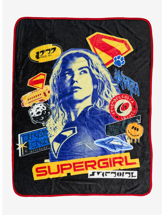 DC Comics Supergirl Icons Throw Blanket - US 9906