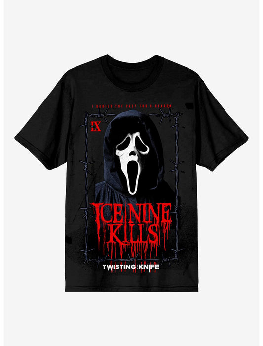 Ice Nine Kills X Ghost Face Twisting The Knife Portrait T-Shirt Hot Topic Exclusive - US 4916