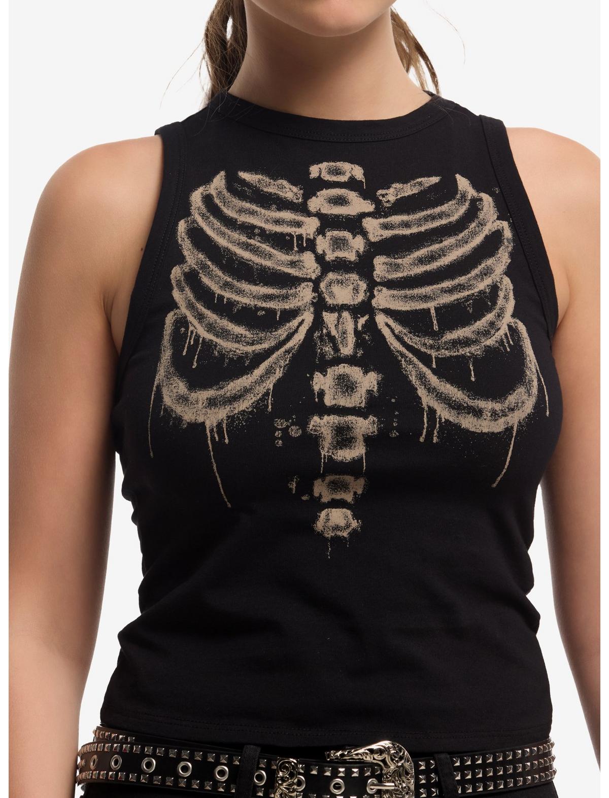Bleached Rib Cage Girls Muscle Tank Top - US 4954
