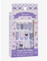 Kuromi Heart Lolita Press-On Nail Set - US 6983