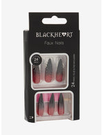 Blackheart Black & Red Vampy Press-On Nail Set - US 8978