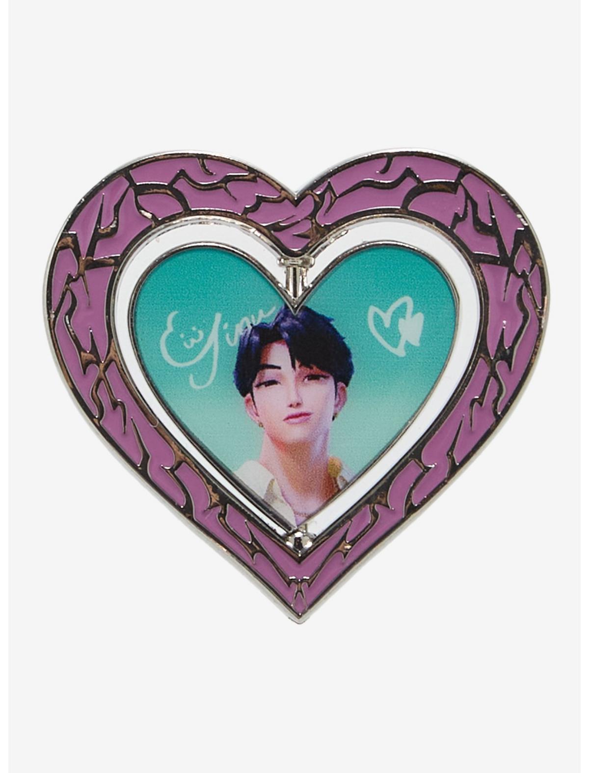 KPop Demon Hunters Jinu Glow-In-The-Dark Flip Enamel Pin - US 2582