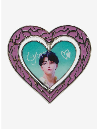 KPop Demon Hunters Jinu Glow-In-The-Dark Flip Enamel Pin - US 2582