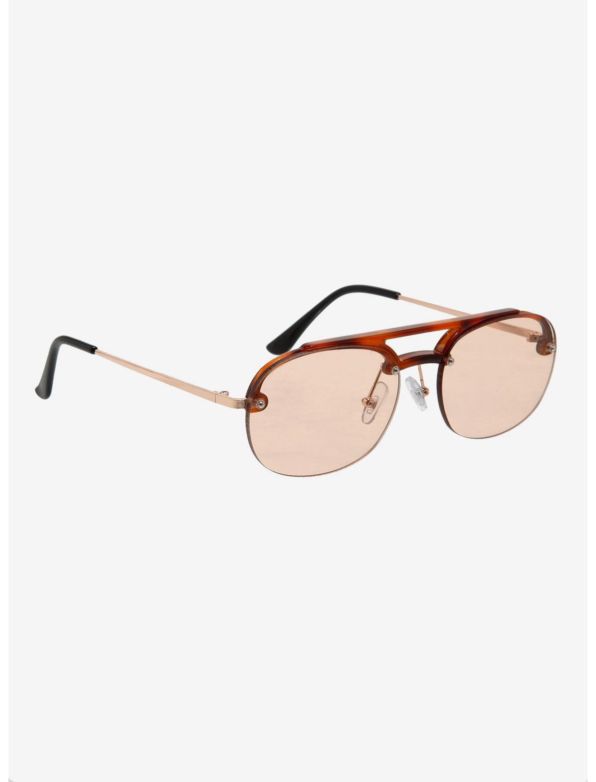 Brown Tortoiseshell Navigator Sunglasses - US 6505